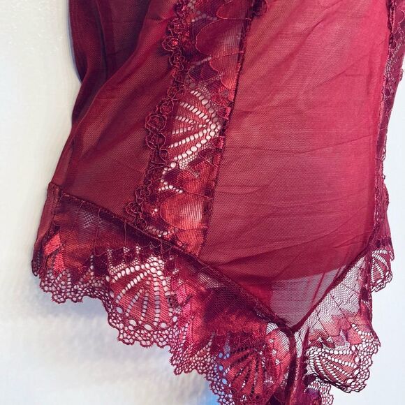 FREDERICK'S OF HOLLYWOOD x MEGAN FOX LEIA SCALLOPED LACE TEDDY BODYSUIT Small - Picture 5 of 15